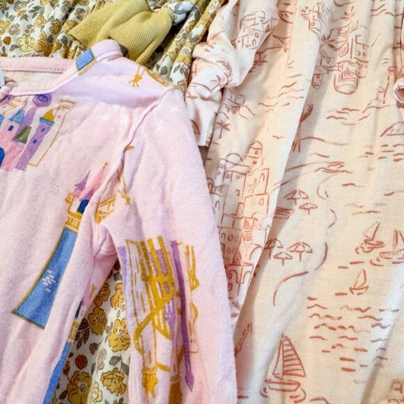 Gerber Modern Moments Baby Girls Super Soft Pajamas Plus Disney Princess- Set 4 - Picture 3 of 6